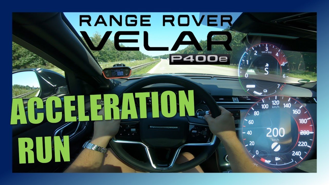 2021 Range Rover Velar P400e (404HP) | 100-200km/h & 0-100km/h | CarPerformance Media