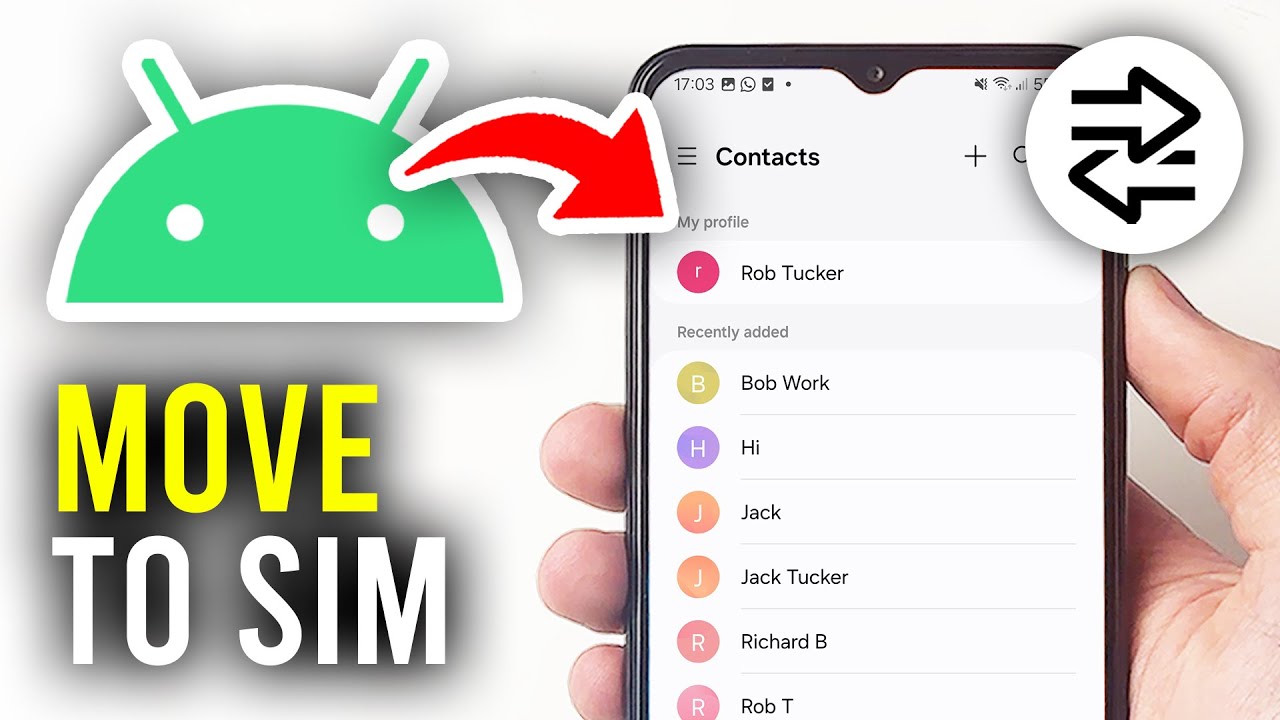 How To Move Contacts To SIM Card On Android - Full Guide