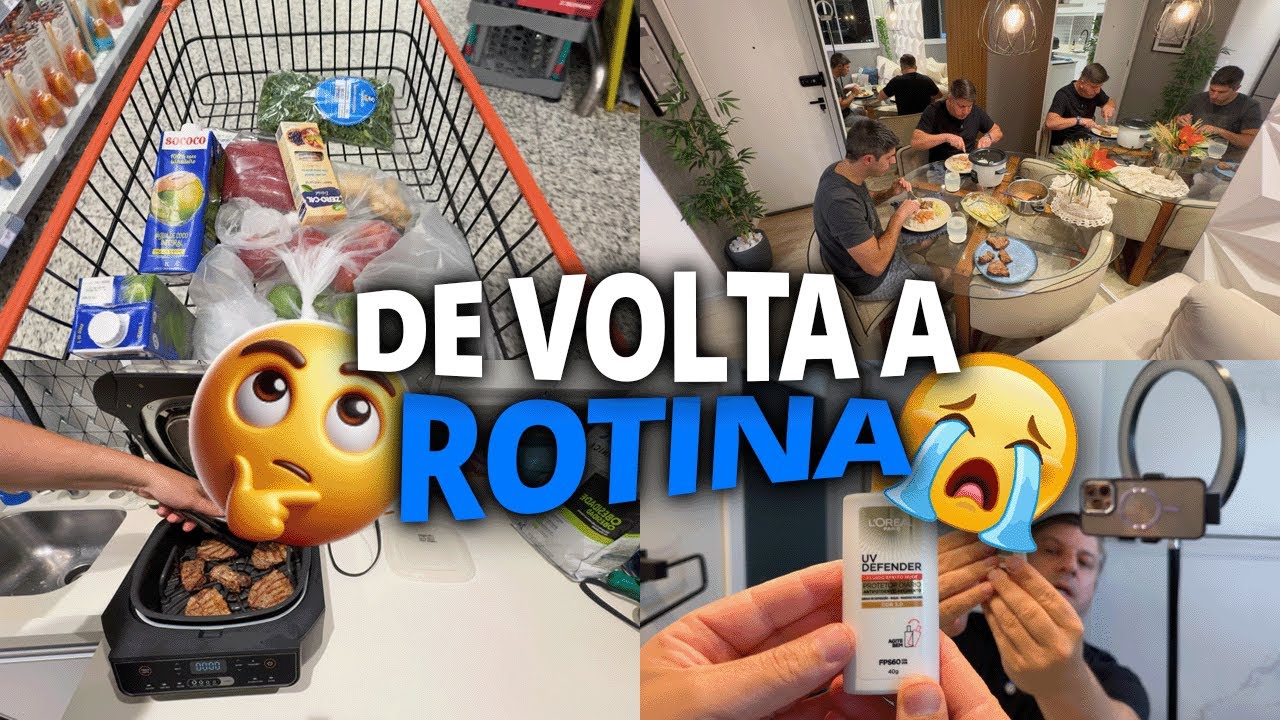 Um dia comigo: novo visual, faxina pesada, supermercado e receita fácil