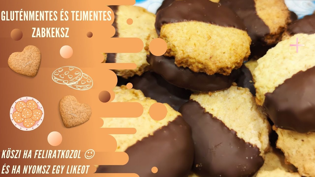 Glut&eacute;nmentes &eacute;s tejmentes zabkeksz 🍪🥮 | gluten free and lactose free biscuit 🍪🥮