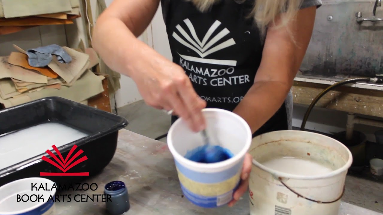How to Color Pulp in the Paper Making Process - Kalamazoo Book Arts Center