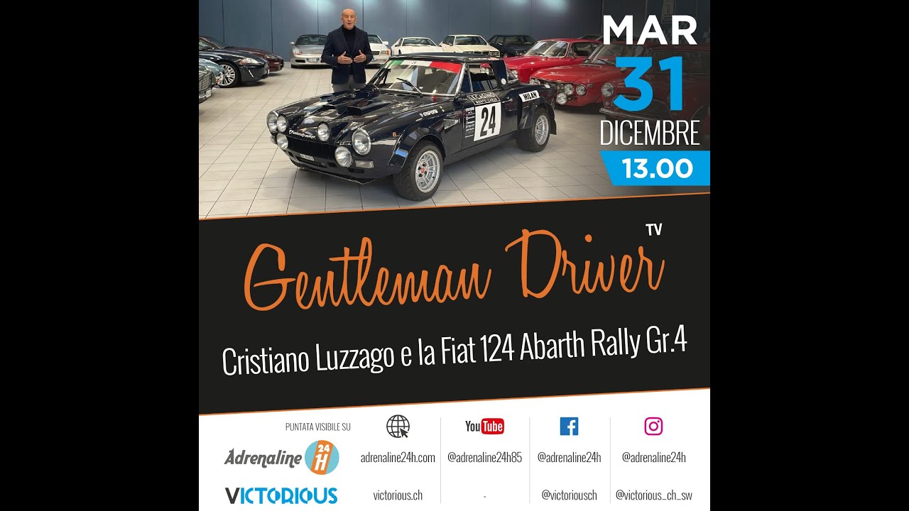 Estratto Gentleman Driver Pt183: Cristiano Luzzago on board Fiat Abarth 124 Rally Gruppo 4