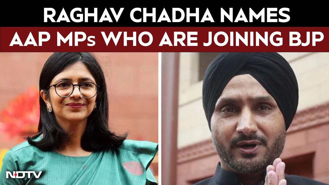 Raghav Chadha Quits AAP | Swati Maliwal, Harbhajan Singh: Raghav Chadha Names 7 AAP MPs Joining BJP
