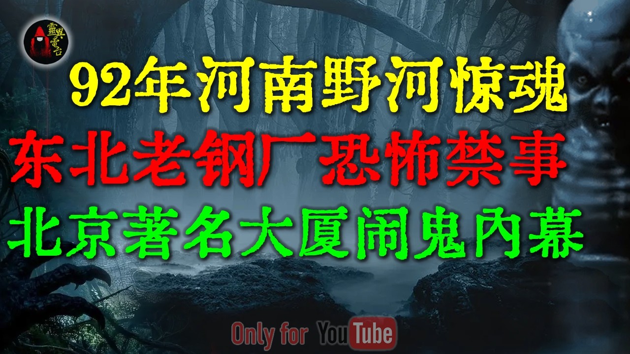 北京海淀知名大楼动工前的恐怖内幕，工地惊现血红手印，牵出的一段离奇诡案 | 河南90年代真实河妖事件，真相至今无解 #鬼故事 #睡前故事 #解压故事 #民间故事 #恐怖故事 #horror「灵异电台」