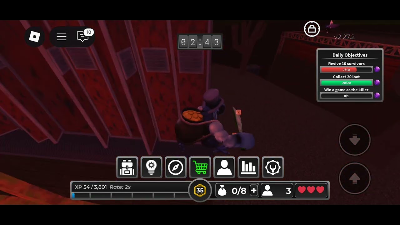 Survive The killer/Cold Corrupt Clucky/Roblox Gameplay🔪☠️
