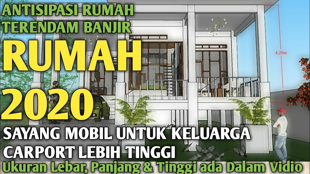 desain rumah minimalis modern, rumah 2020 PAnggung, Antisipasi Banjir Agar Lebih Aman