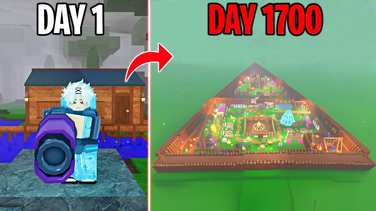 1700 Days to Build a Biggest Base in 99 Nights in The Forest