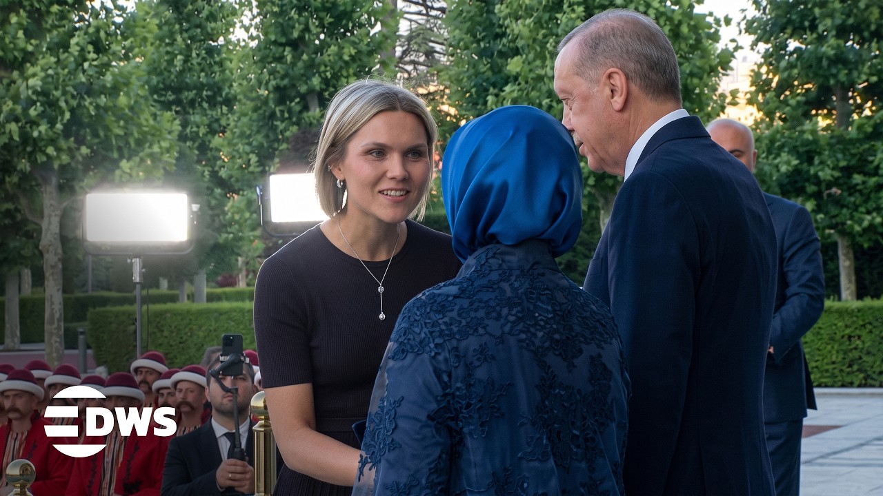 Iceland PM Kristr&uacute;n Frostad&oacute;ttir Arrives at the NATO Summit Dinner in T&uuml;rkiye | DWS News | AC14
