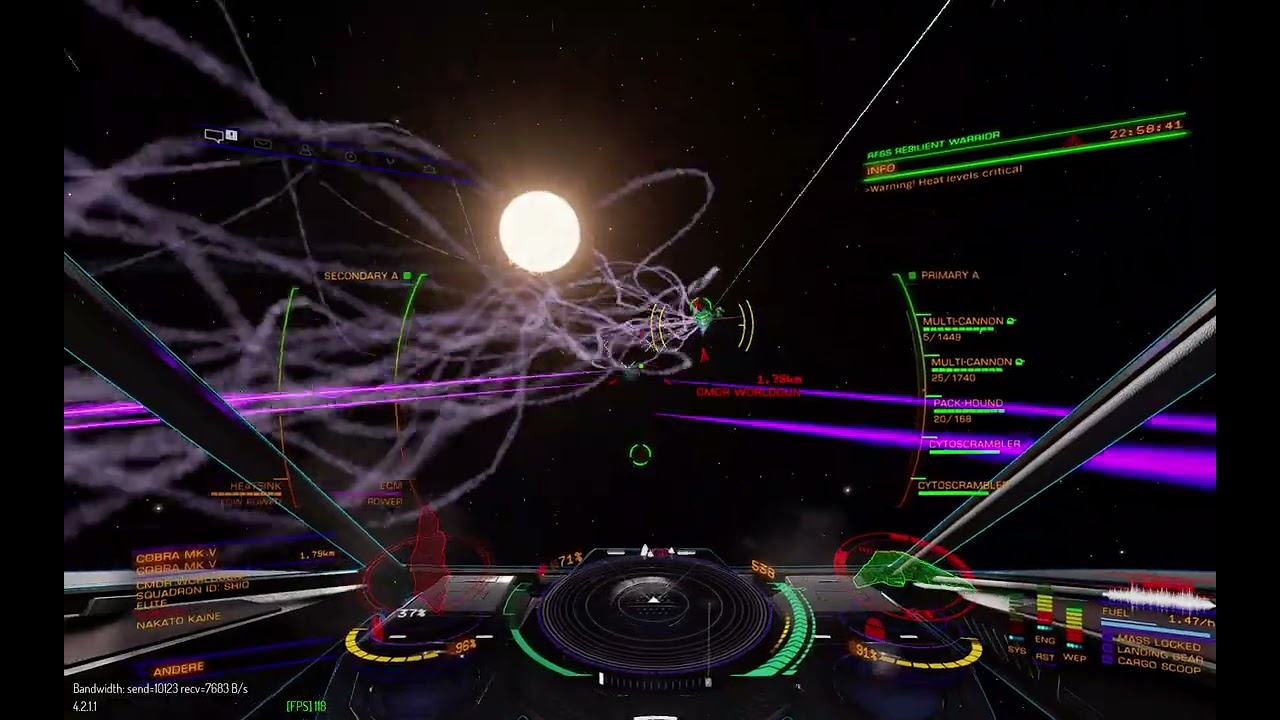 Elite Dangerous PVP 1vs1 fight against Worldgun