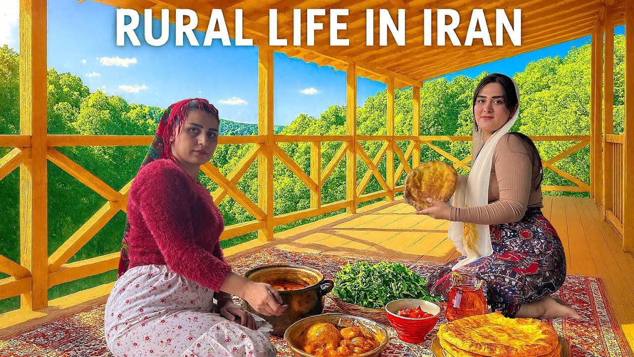 The challenging life routine of nomadic girls on cold autumn days