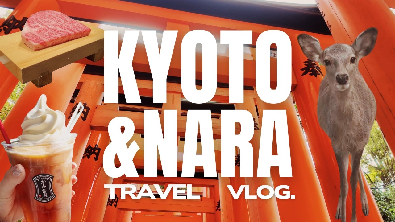 Kyoto & Nara Travel Vlog 🇯🇵 4k Japan Travel Video, Temple Hopping