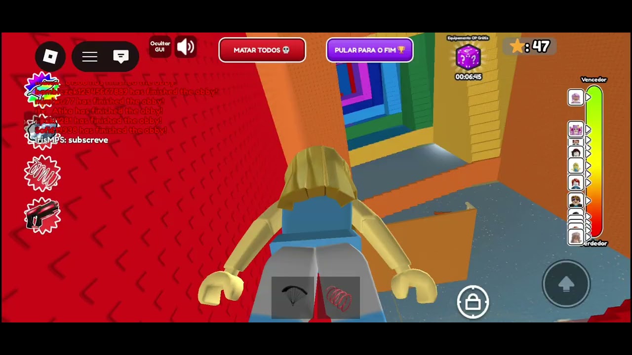 Eu sobi a torre do inferno no roblox