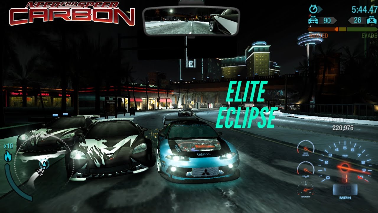 Mitsubishi Eclipse ELITE! cop chase | NFS Carbon