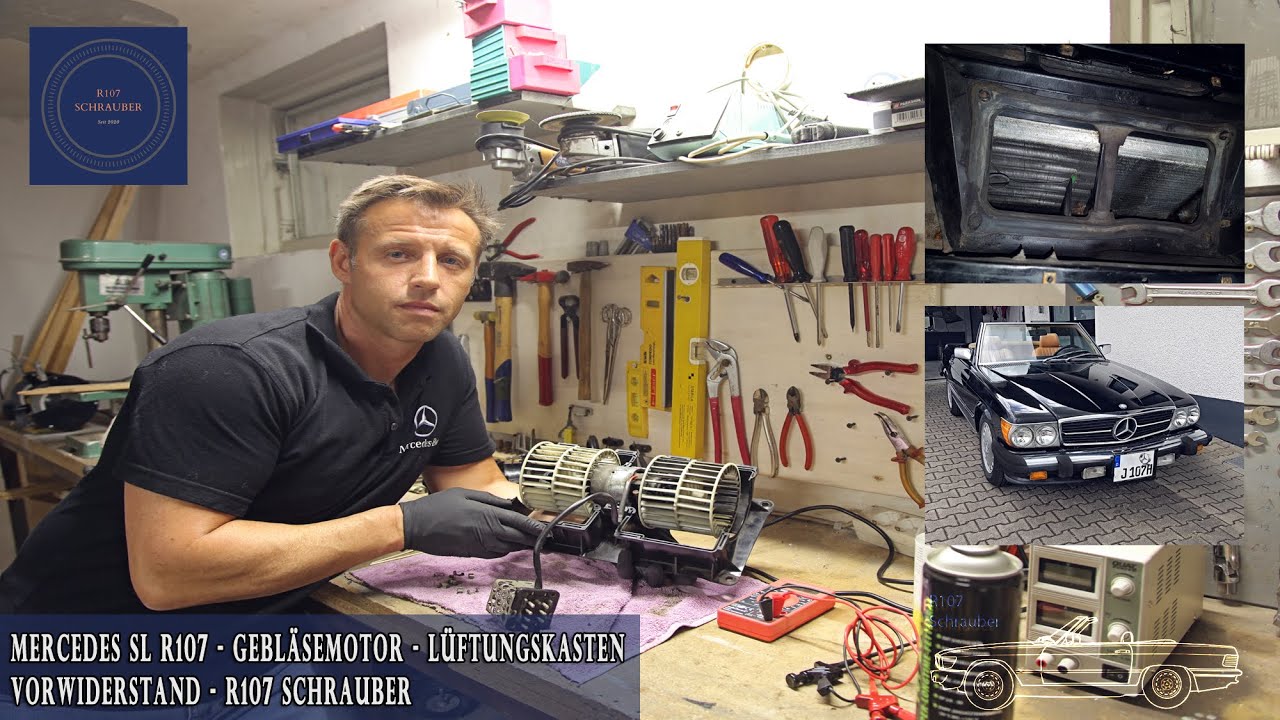Mercedes - Gebläsemotor - Heizung prüfen- Klimasteuerung-Lüftermotor- Oldtimer Restauration