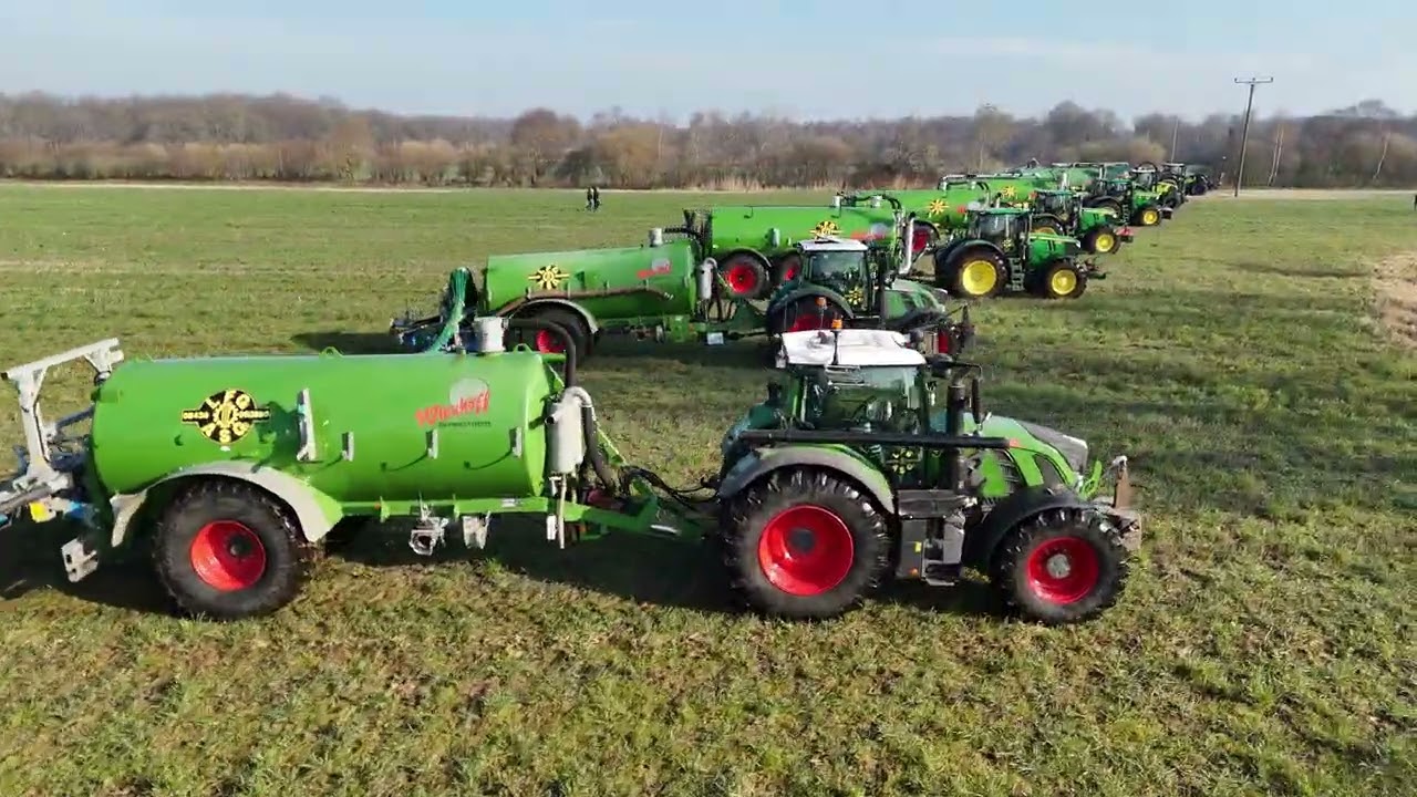 127,5m Arbeitsbreite - Wienhoff und Agrarservice Nortrup im Einsatz - Fendt - John Deere - Claas 