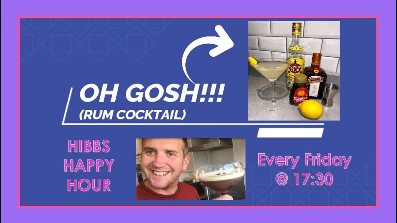 How to Make: 'Oh Gosh' Cocktail (Rum, Cointreau, Lime/ Lemon & Sugar Syrup) Diffords Recipe
