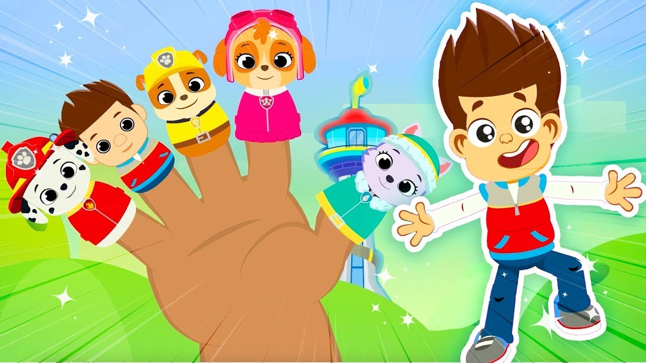 🎨 Paw Patrol Finger Family | Nursery Rhymes | Fun Learning Games for Kids!