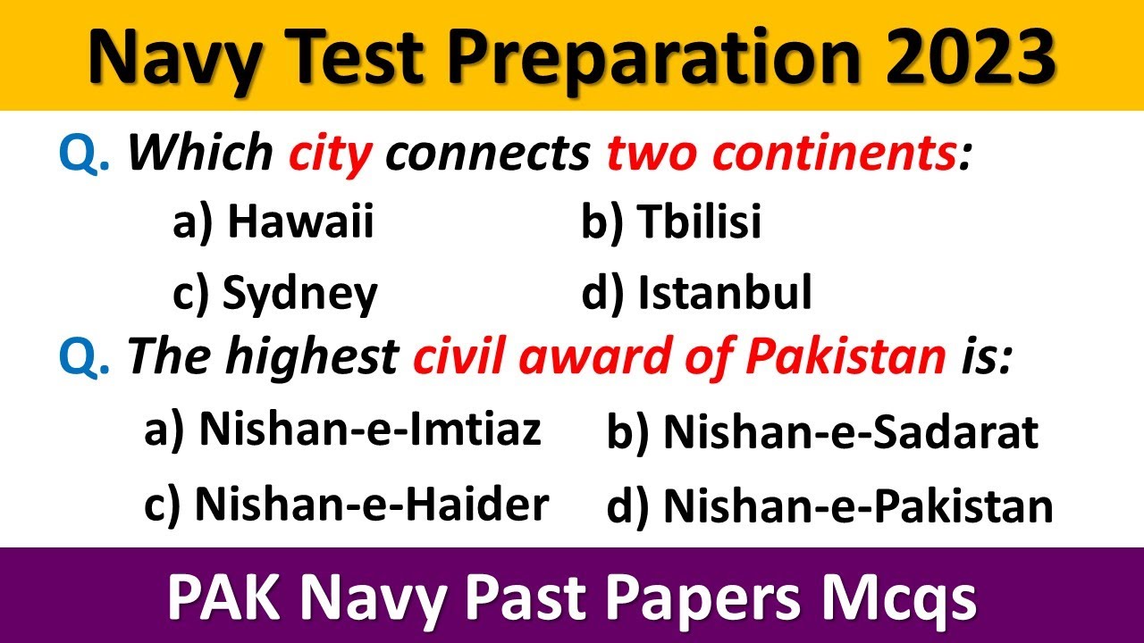 Navy Test Preparation 2023 | PAK Navy Preparation 2023 | PAK Navy Past Papers 2023 | Navy Test Mcqs