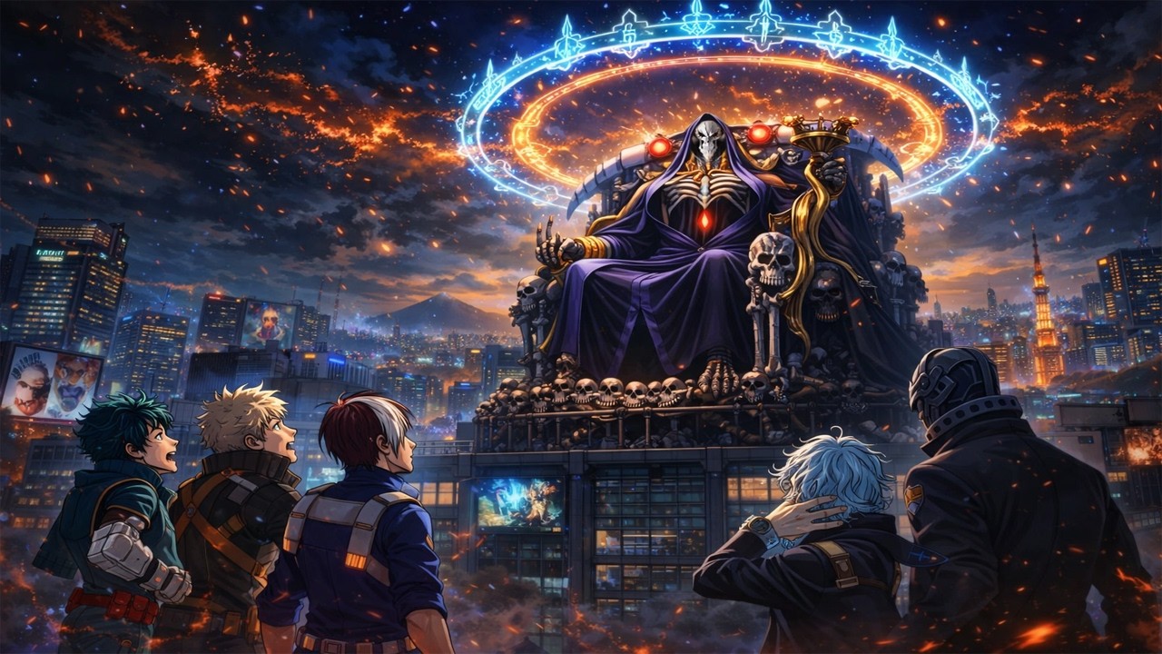 What If Ainz Ooal Gown Took Over My Hero Academia?