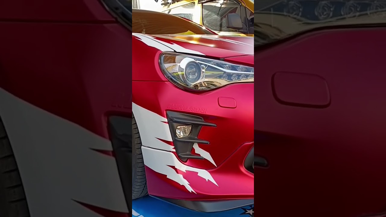 super car wrap matte metallic red @endrosrmv