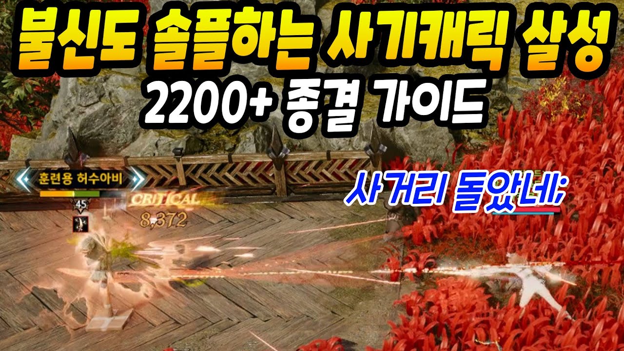 정복 불신도 솔플하는 사기캐릭 살성 2200+ 종결 가이드 [아이온2]