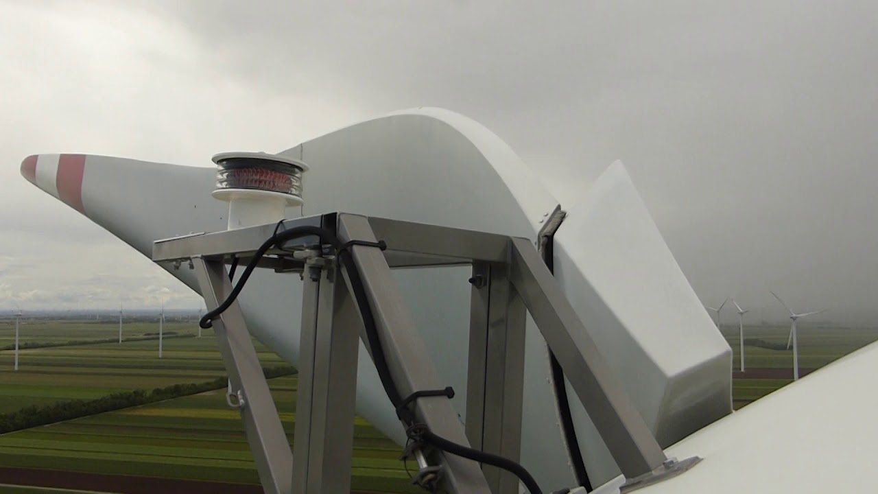 Windturbine Enercon E70 Testrun from Nacelle @ full Power