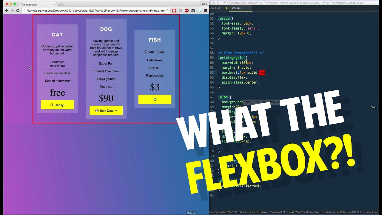 Flexbox Pricing Grid! - Tutorial 17 of 20 💪