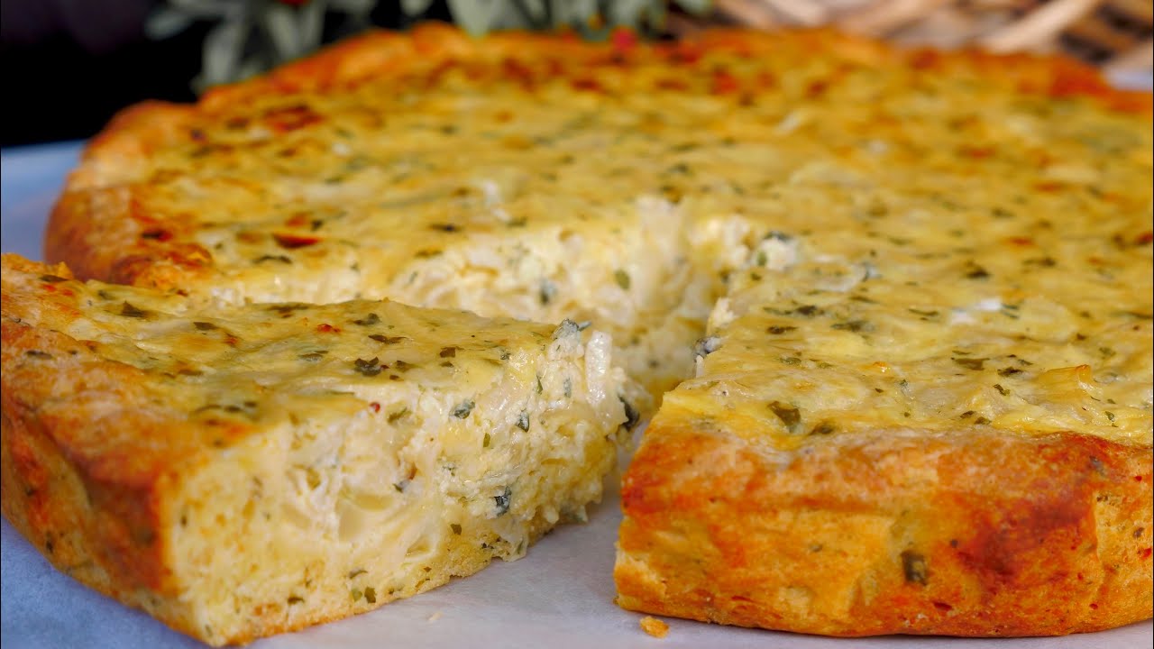 Луковый Пирог  очень Сытно и Вкусно