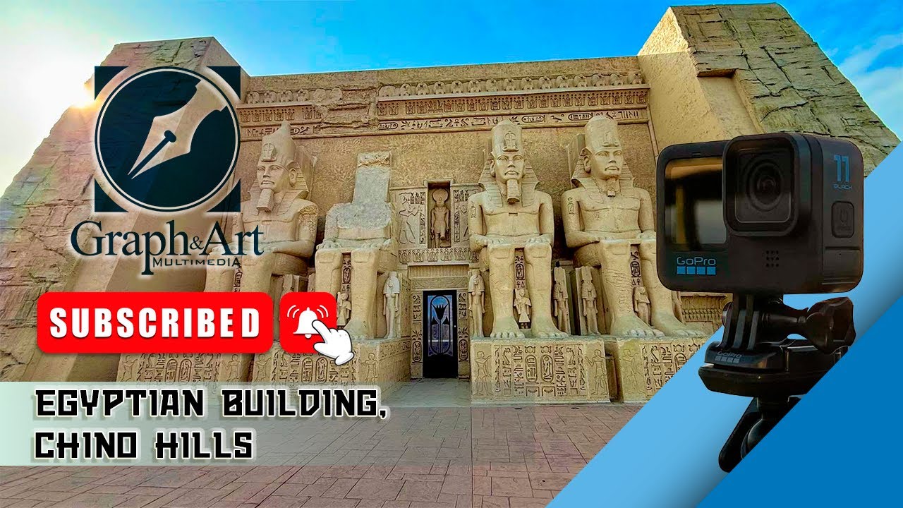 Egyptian Building, Chino Hills California USA