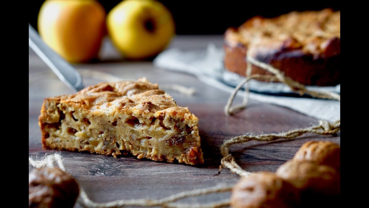 Torta di Mele, Noci e Ricotta