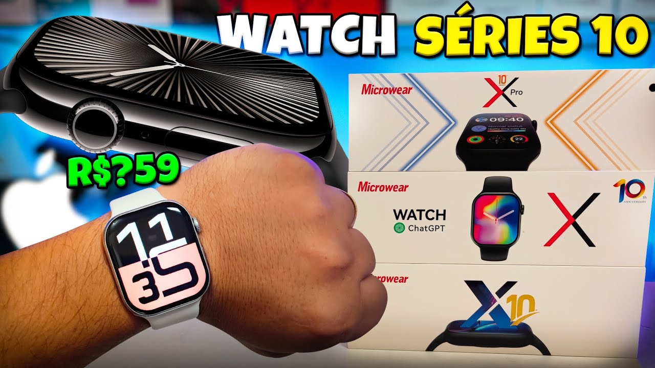 LANÇAMENTO SMARTWATCH SÉRIE 10 MICROWEAR -S10 PRO - W10 - S10 TÁ MUITO PARECIDO COM APPLE
