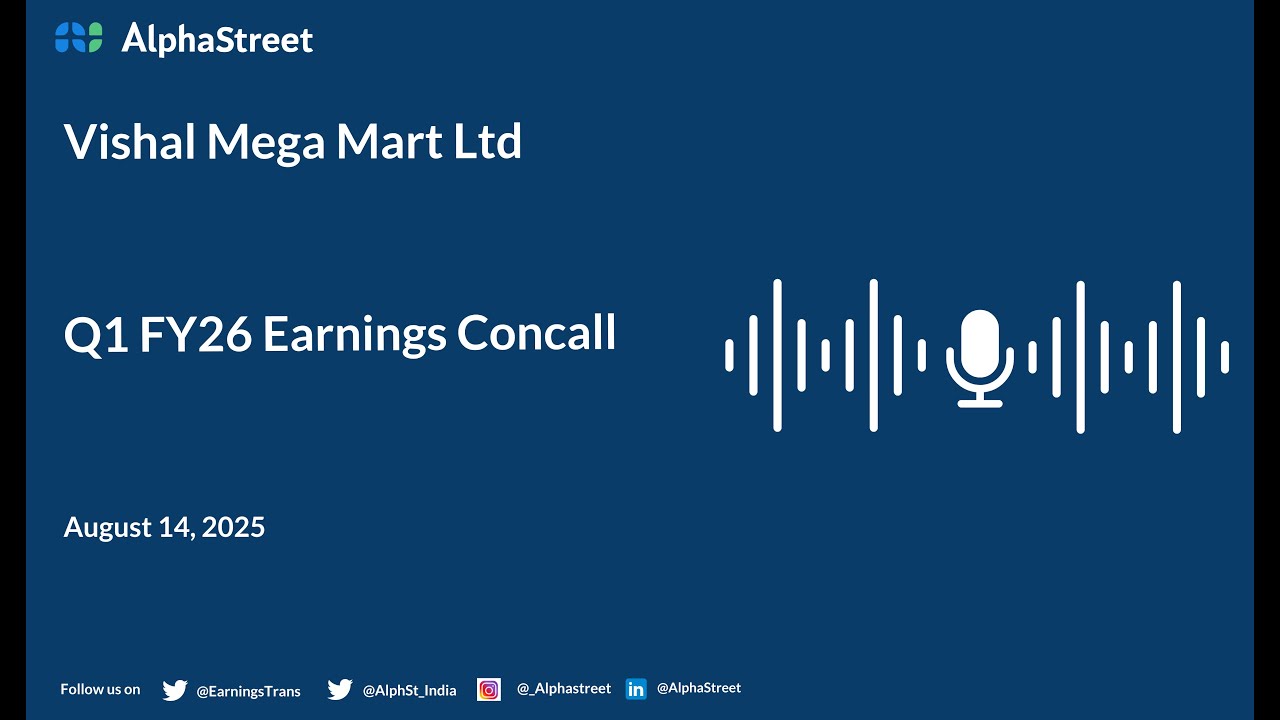 Vishal Mega Mart Ltd Q1 FY2025-26 Earnings Conference Call