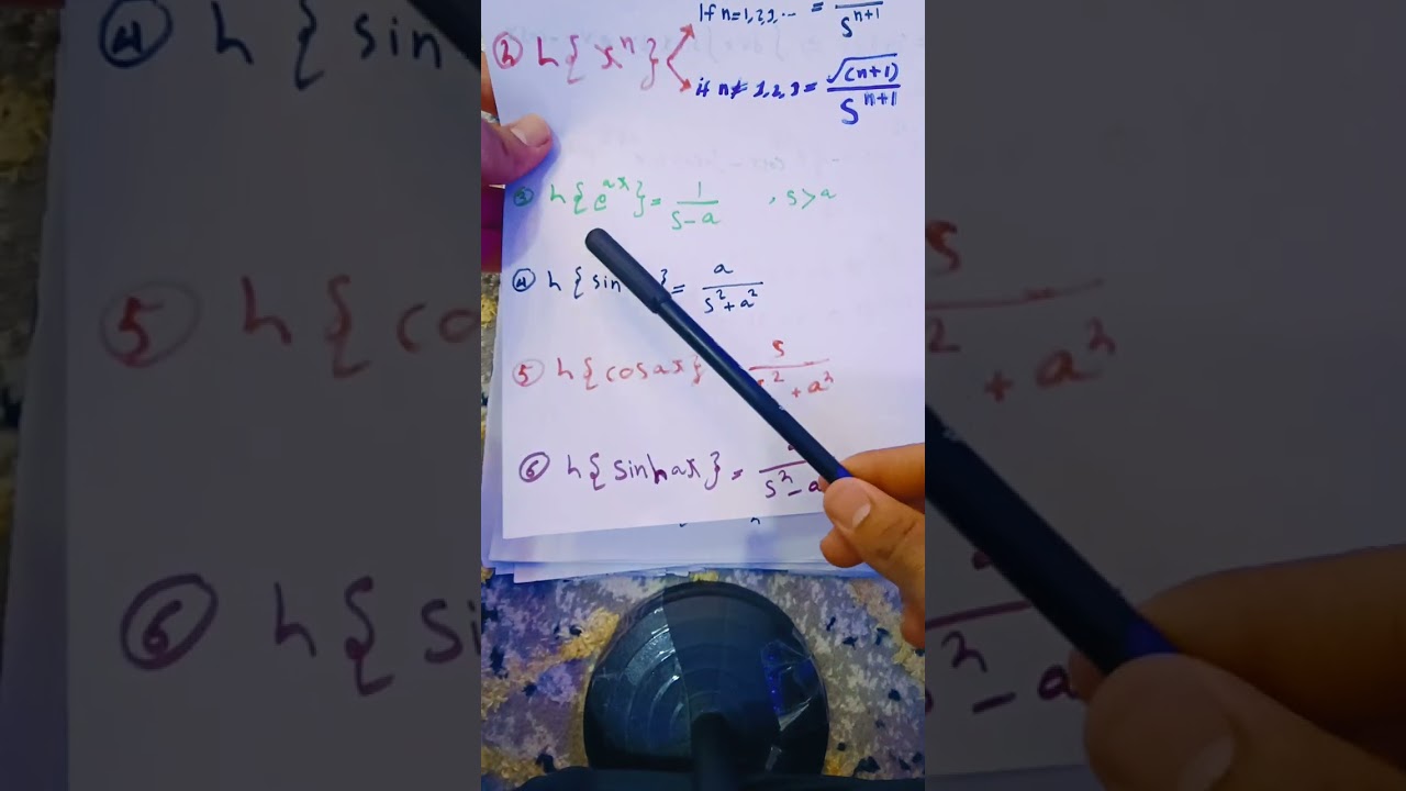 تحويل لابلاس وأستخدامه في حل المعادلات التفاضلية العادية
