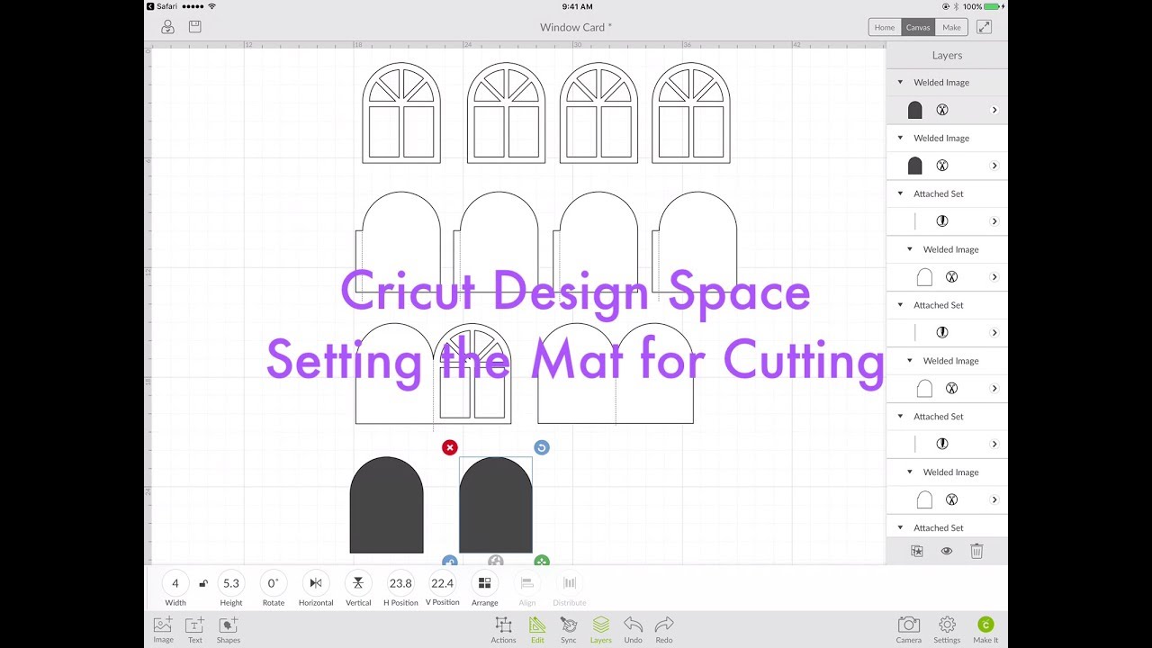 Cricut Design Space 3.0 - Setting the Mat for Cutting