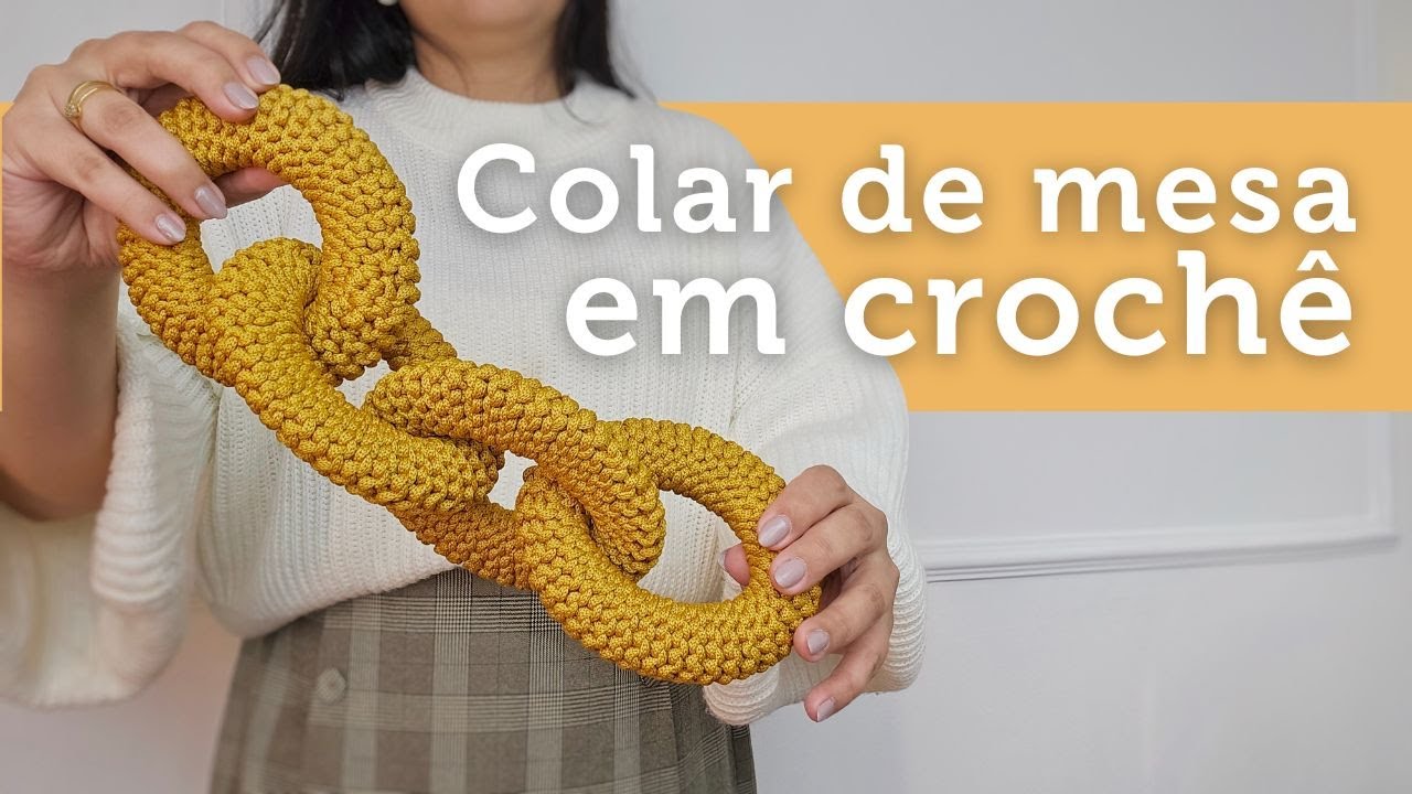 Colar de mesa em crochê FÁCIL | por Ju quem fez