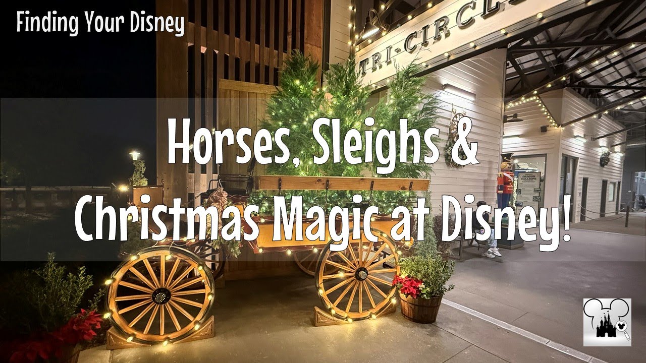 Праздничные лошади и кареты | Скрытая жемчужина Диснея в рождественский период