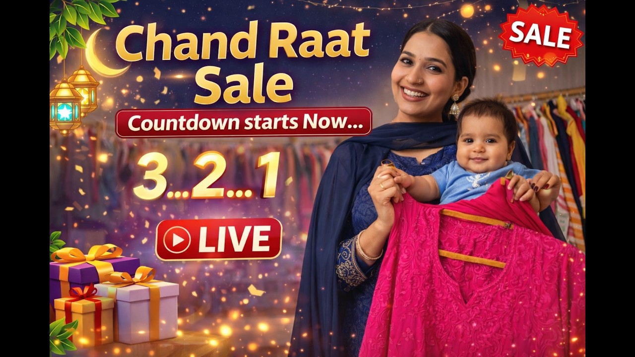 Chand Raat Sale Countdown starts Now…3…2…1LIVE