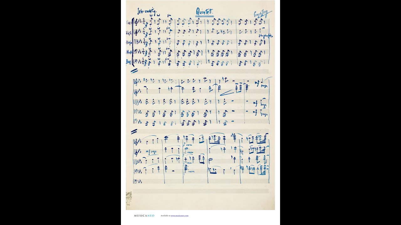 Ernst Levy &ndash; String Quintet with Double Bass (1916)