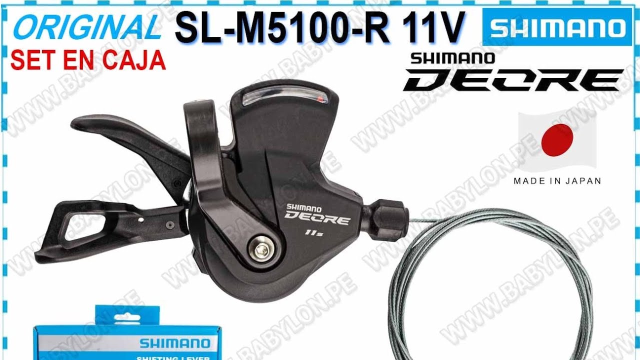 SHIFTER SHIMANO DEORE SL-M5100-R 11V XC TR OPTISLICK SP41 JAPON Z-WAY DISPLAY IND. PACK