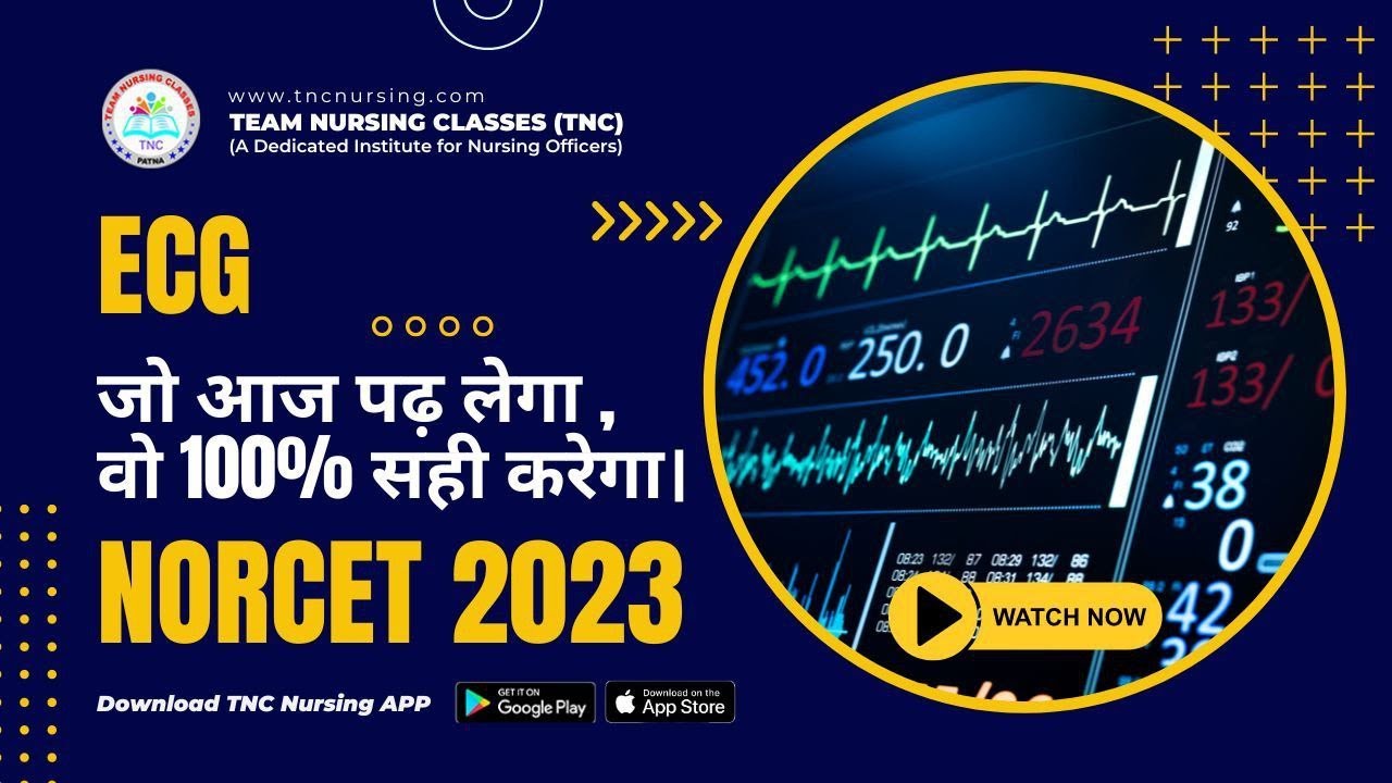 ECG Important Class || जो आज पढ़ लेगा , वो 100% सही करेगा। #aiims #norcet