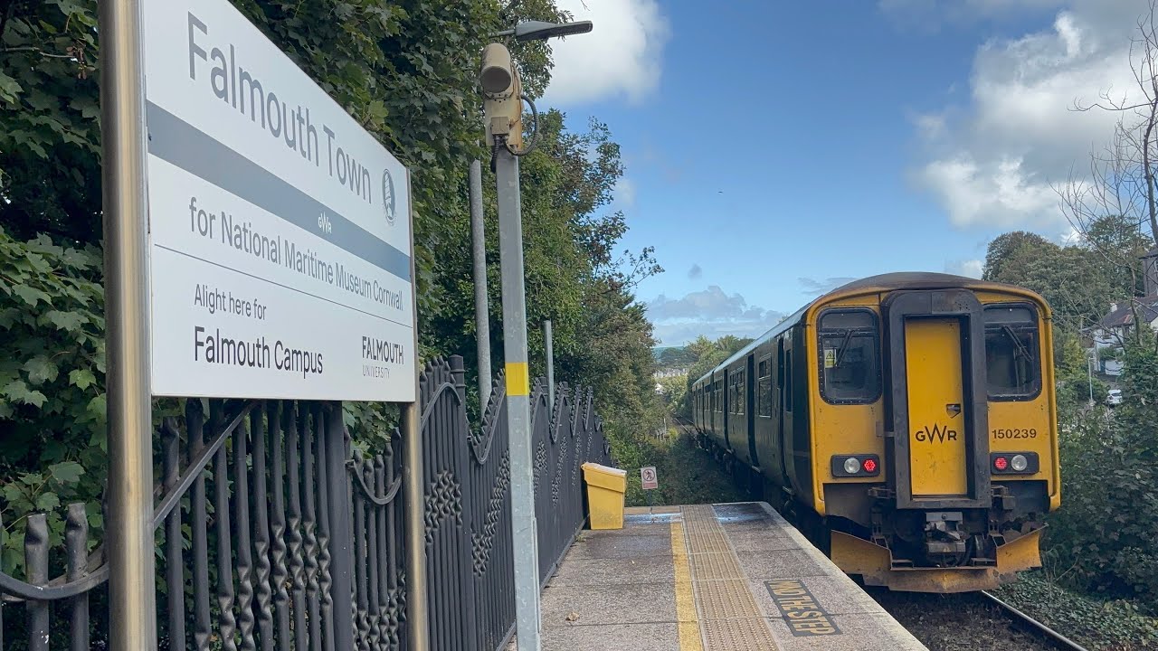 Falmouth Town Railway Station | Trains at and a tour of the station | 09/09/2025
