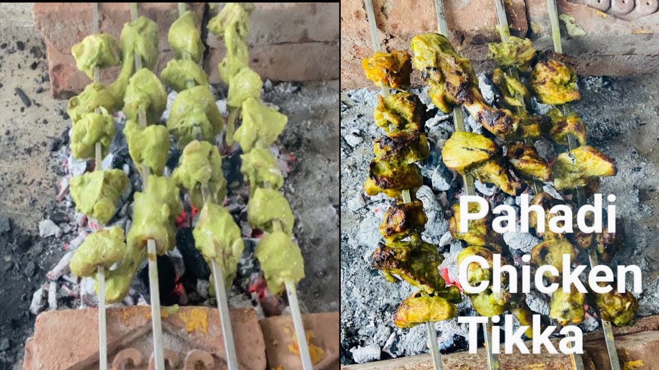 Chicken Pahadi Tikka | Chicken Haryali Tikka Recipe | Dhaba Style Chicken Pahadi 