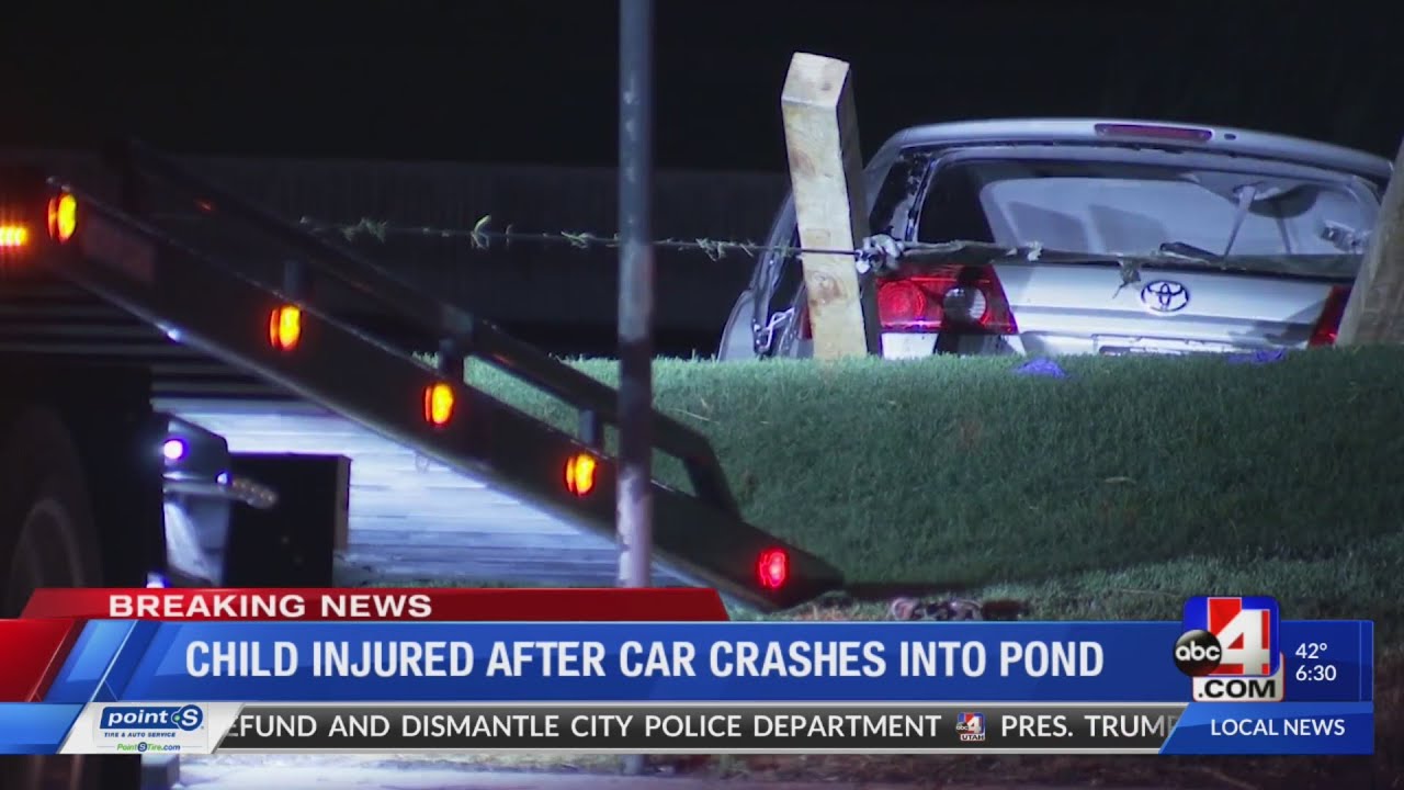 Infant in critical condition after car crashes into golf course pond