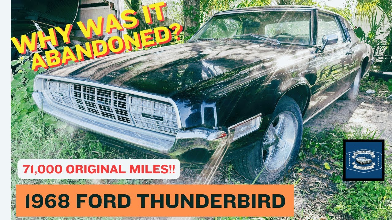 Загадка классического автомобиля: почему этот Ford Thunderbird 1968 года был брошен?