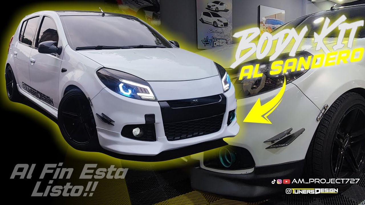 Lip Delantero al Sandero // ALFIN TERMINAMOS EL BODY KIT #proyecto #sandero #Tuning