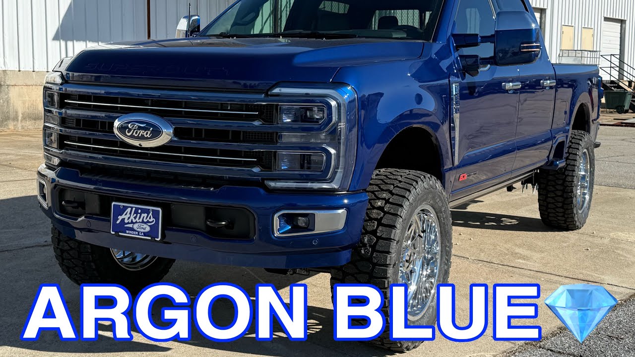 Ford F250 Platinum Plus 2026 года выпуска, цвет Argon Blue, подвеска COVERT 3.5” Carli LIFTED CUS...