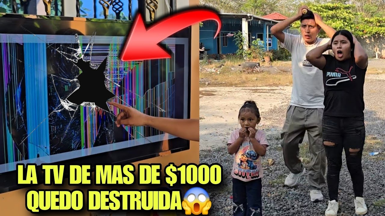 TEO y DAYANA Casi Se Vuelven L0c0s Al Ver Como Quedo La Tele Que Tanto Le Costo Comprar😱