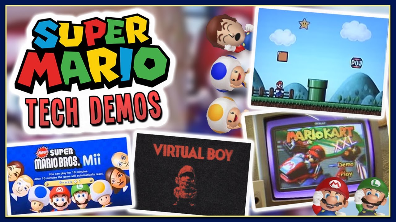 The Many Super Mario Tech Demos | Super Mario 128, Mario Kart XXL and More!