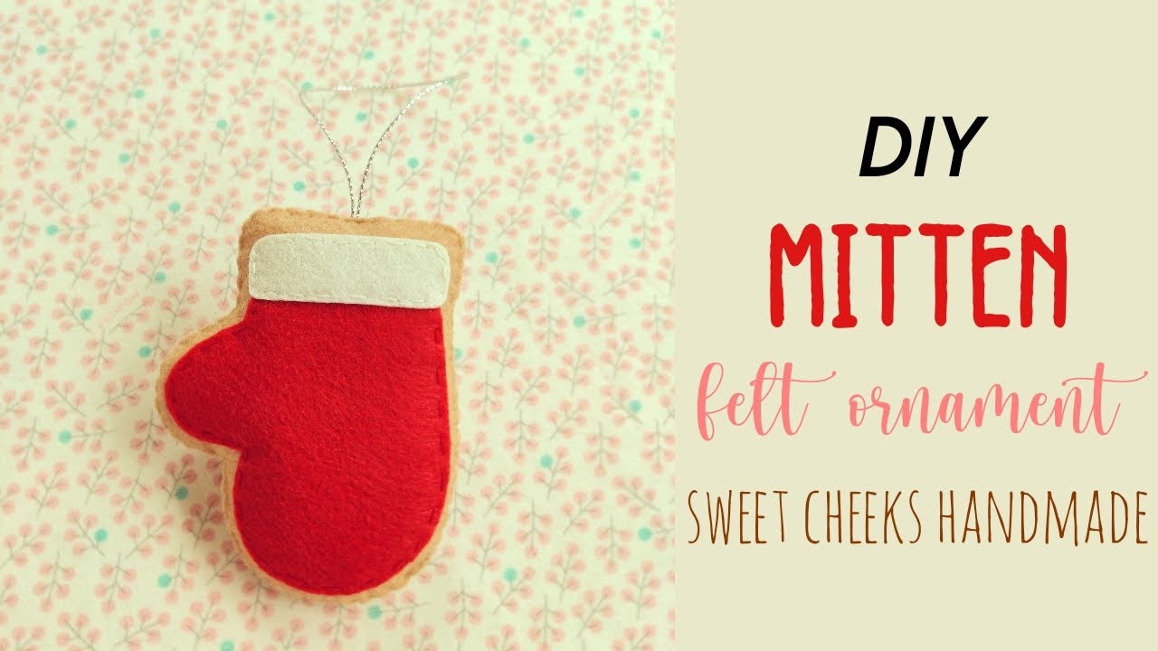 DIY Mitten Felt Ornament