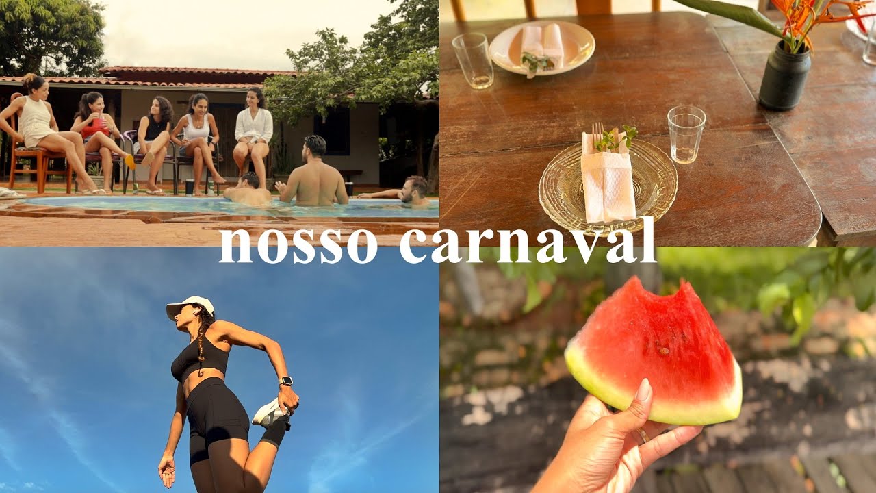 Vlog do feriado: shopping, chácara com amigos, compras, corrida no parque...